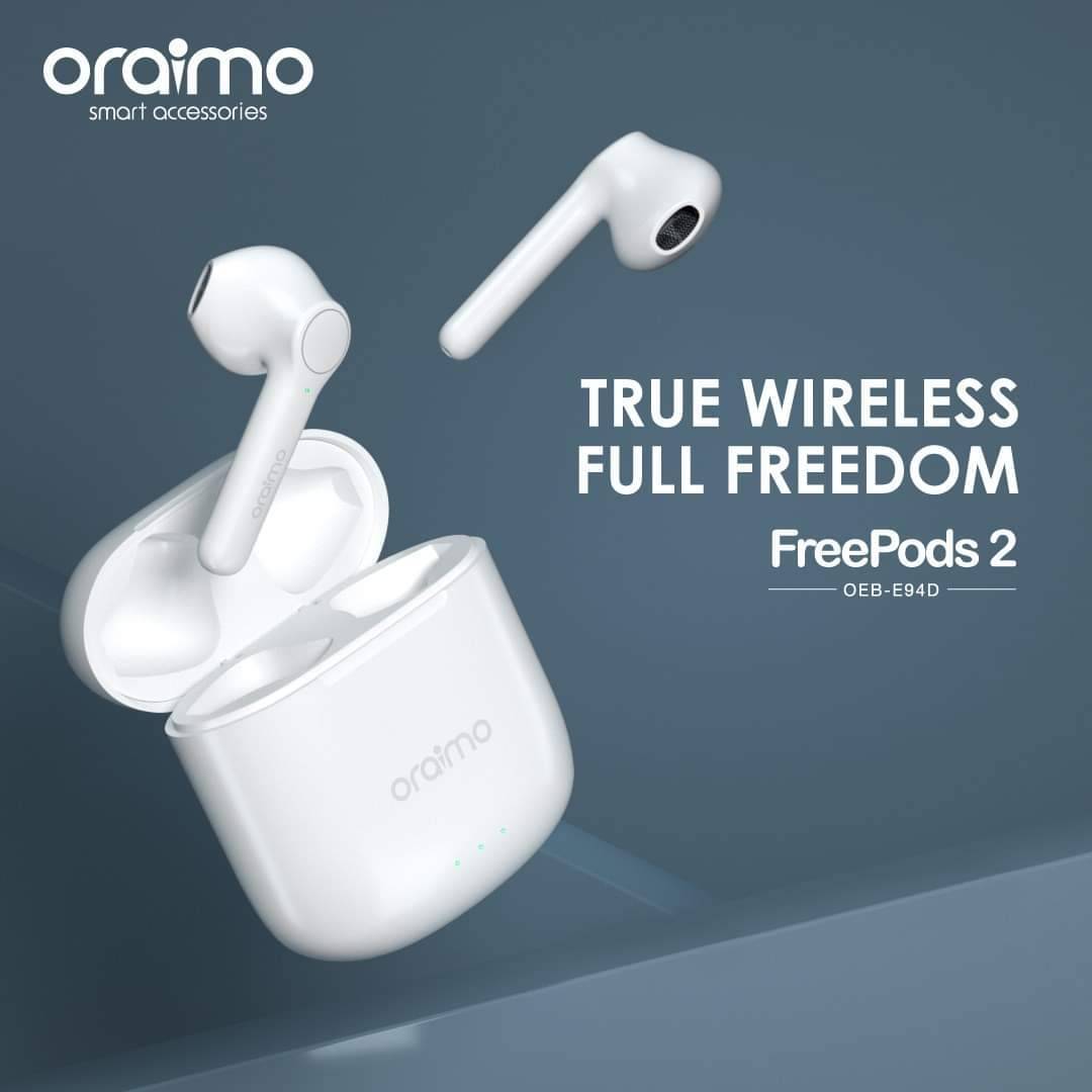 Electronics Oraimo FreePods 2 OEB E94D True Wireless Stereo Earbuds